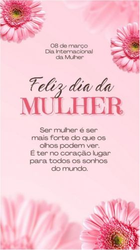 dia da mulher 8 mar&ccedil;o